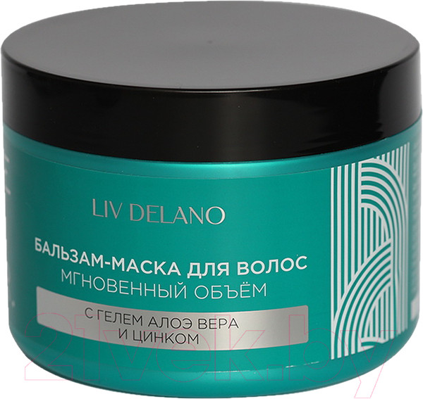 Изображение товара Бальзам-маска для волос Liv Delano Мгновенный Объем с гелем алоэ вера и цинком (500мл)
