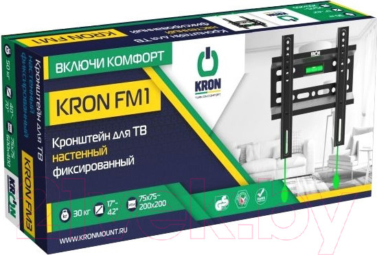 Изображение товара Кронштейн для телевизора Onkron FM1 (черный)