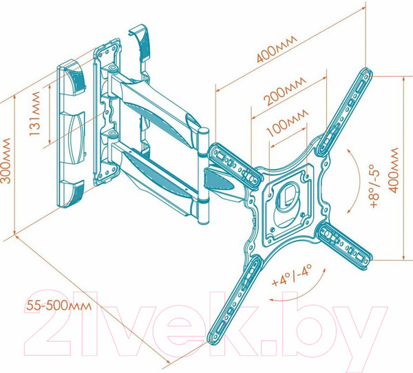 Изображение товара Кронштейн для телевизора Onkron M4 (черный)
