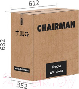 Изображение товара Кресло офисное Chairman 698 (красный)