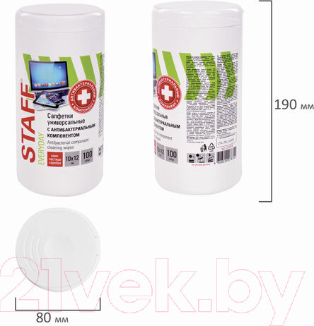 Изображение товара Салфетки для ухода за техникой Staff Everyday / 513478 (100шт)