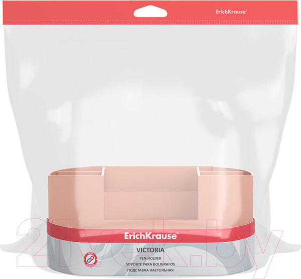 Изображение товара Органайзер настольный Erich Krause Victoria Powder / 55786 (персиковый)