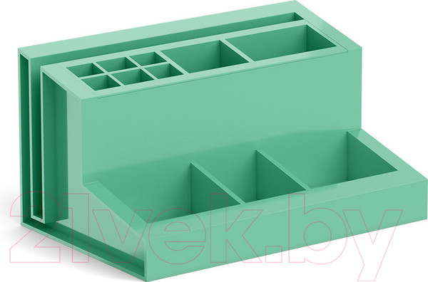 Изображение товара Органайзер настольный Erich Krause Leader Powder / 55798 (оливковый)