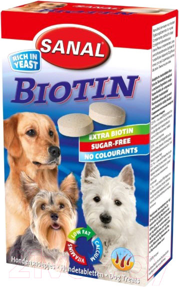 Изображение товара Витамины для животных Sanal Biotin / SD2460 (100 таблеток)