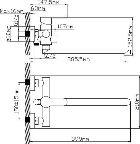 Изображение товара Смеситель Potato P22303S