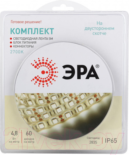 Изображение товара Светодиодная лента ЭРА 2835kit-4.8-60-12-IP65-2700-5m / Б0043064