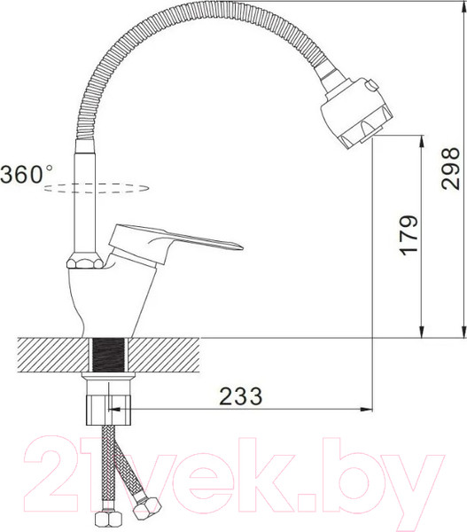 Изображение товара Смеситель Эверест B58-026