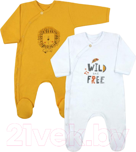 Изображение товара Набор комбинезонов для малышей Rant Lion (Desert Beige, р.62)