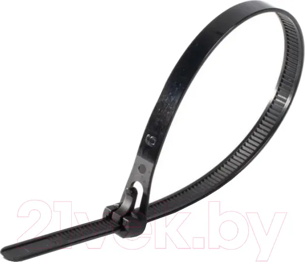 Изображение товара Стяжка для кабеля Fortisflex КСР 7.5x200 63284 (100шт, черный)