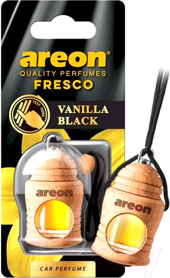 Изображение товара Ароматизатор автомобильный Areon Fresco Vanilla Black / ARE-FRTN31