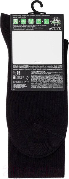 Изображение товара Носки Diwari Active 000 (р.25, черный)