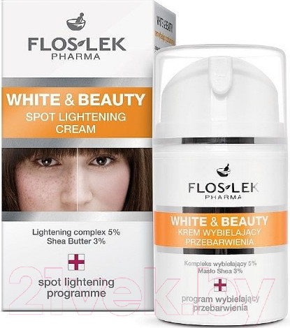 Изображение товара Крем для лица Floslek Pharma White&Beauty Spot Lightening Cream (50мл)