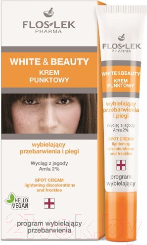 Изображение товара Крем для лица Floslek Pharma White&Beauty Spot Lightening Discolorations And Freckles (20мл)