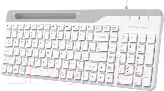 Изображение товара Клавиатура A4Tech Fstyler FK25 Slim (белый/серый)