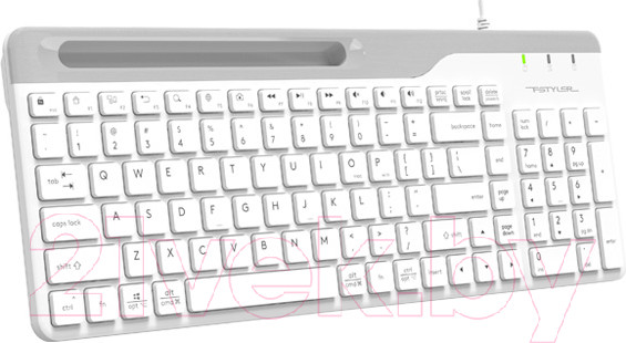 Изображение товара Клавиатура A4Tech Fstyler FK25 Slim (белый/серый)