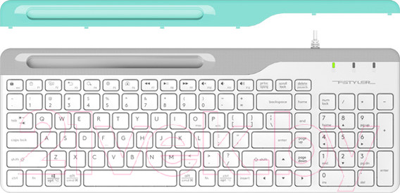 Изображение товара Клавиатура A4Tech Fstyler FK25 Slim (белый/серый)