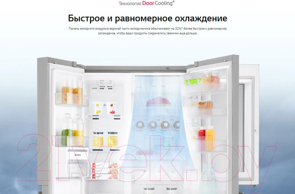 Изображение товара Холодильник с морозильником LG GC-B257SEZV