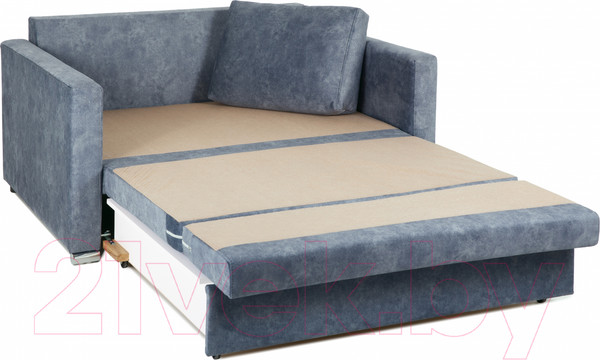 Изображение товара Диван KRONES Афродита выкатная 195x140 (велюр серо-синий)