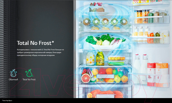 Изображение товара Холодильник с морозильником LG GC-B257JEYV