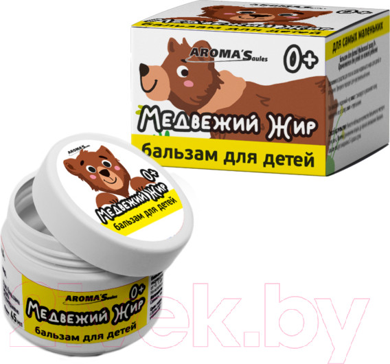 Изображение товара Бальзам для тела детский Aroma Saules Медвежий жир 0+ (45мл)