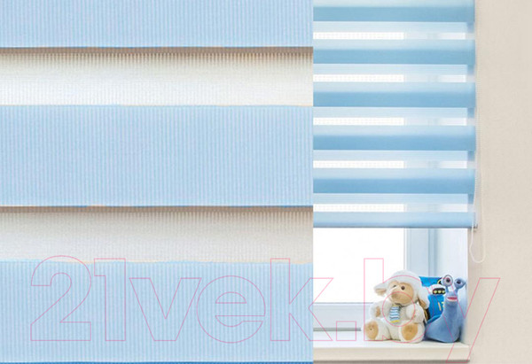 Изображение товара Рулонная штора LEGRAND День-Ночь 160x160 / 58 066 575 (небесный голубой)