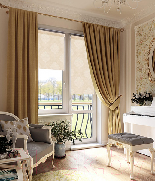 Изображение товара Рулонная штора LEGRAND Шарм 52x175 / 58 073 053 (бежевый)