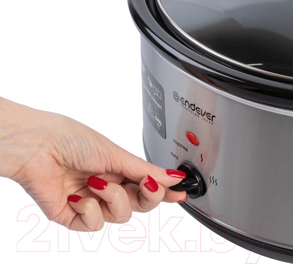 Изображение товара Медленноварка Endever Vita-112 (серый/стальной)
