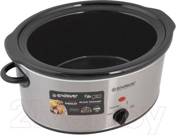 Изображение товара Медленноварка Endever Vita-112 (серый/стальной)