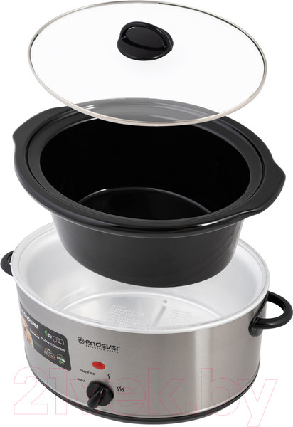 Изображение товара Медленноварка Endever Vita-113 (серый/стальной)