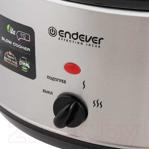 Изображение товара Медленноварка Endever Vita-113 (серый/стальной)