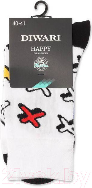 Изображение товара Носки Diwari Happy 134 (р.25, белый)