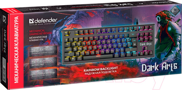Изображение товара Клавиатура Defender Dark Arts GK-375 RU / 45375