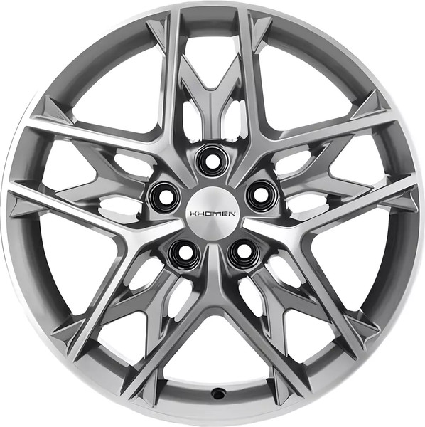 Изображение товара Литой диск Khomen KHW1709 Optima 17x7" 5x114.3мм DIA 67.1мм ET 50мм Gray FP