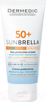 Изображение товара Крем солнцезащитный Dermedic Sunbrella Жирная и смешанная кожа SPF50 (50г)