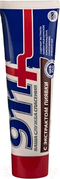 Изображение товара Гель для тела 911 Экстракт пиявки (100мл)