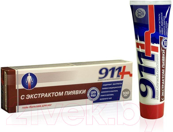 Изображение товара Гель для тела 911 Экстракт пиявки (100мл)
