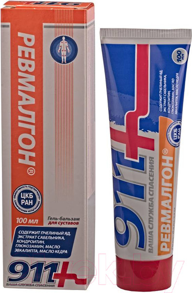 Изображение товара Гель для тела 911 Ревмалгон (100мл)