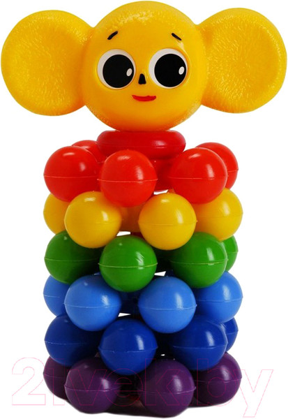 Изображение товара Развивающая игрушка Росигрушка Пирамида. Ушастик с шариками / 9250