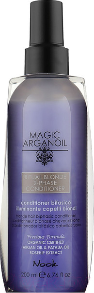 Изображение товара Кондиционер-спрей для волос Nook Magic Arganoil Ritual Blonde Biphasic Conditioner (200мл)