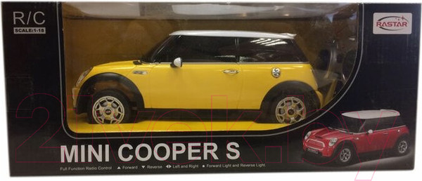 Изображение товара Радиоуправляемая игрушка Rastar Mini Cooper / 15000Y (желтый)