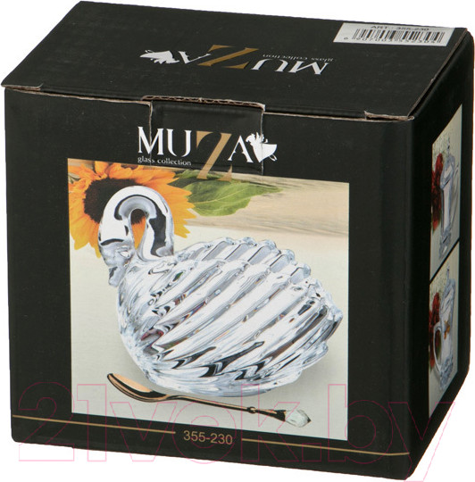 Изображение товара Икорница Lefard Muza Лебедь / 355-230 (с ложкой)