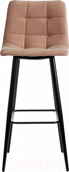 Изображение товара Стул барный Tetchair Chilly 50x44x104 (ткань/металл, бежевый/черный)