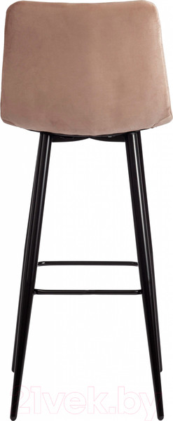 Изображение товара Стул барный Tetchair Chilly 50x44x104 (ткань/металл, бежевый/черный)