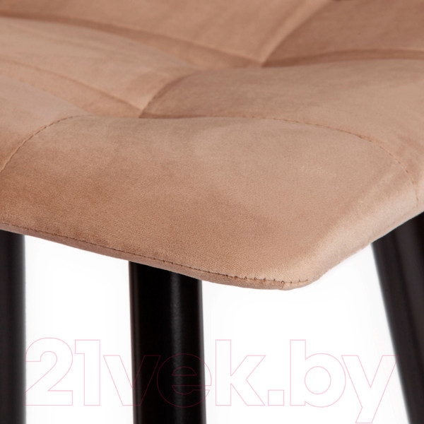 Изображение товара Стул барный Tetchair Chilly 50x44x104 (ткань/металл, бежевый/черный)