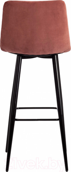 Изображение товара Стул барный Tetchair Chilly 50x44x104 (ткань/металл, коралловый/черный)