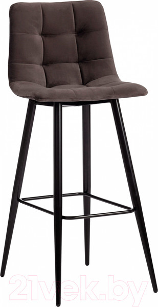 Изображение товара Стул барный Tetchair Chilly ткань/металл 50x44x104 (темно-серый/черный)