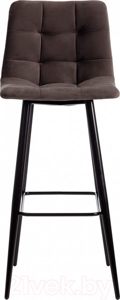 Изображение товара Стул барный Tetchair Chilly ткань/металл 50x44x104 (темно-серый/черный)