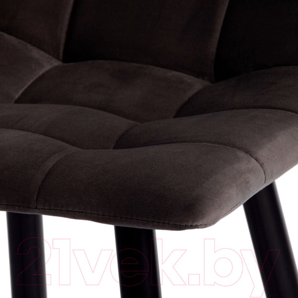 Изображение товара Стул барный Tetchair Chilly ткань/металл 50x44x104 (темно-серый/черный)