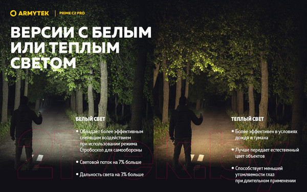 Изображение товара Фонарь Armytek Prime C2 Pro Magnet USB / F08101W (теплый)