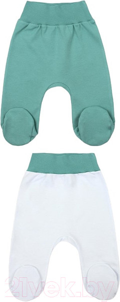 Изображение товара Набор ползунков Rant Twin Boo 1-3 мес (Ocean Green, р.62)